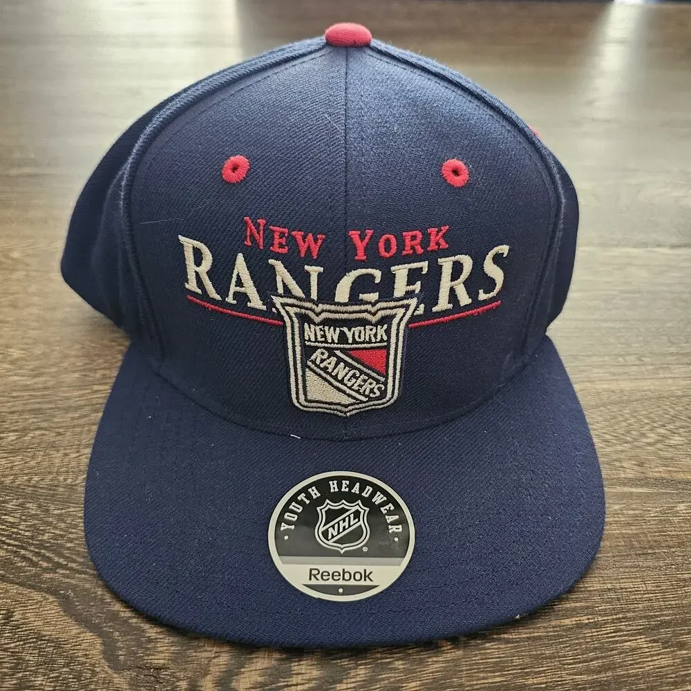 NWT Vintage Youth NY New York Rangers NHL Hockey Strapback Adjustable Hat
